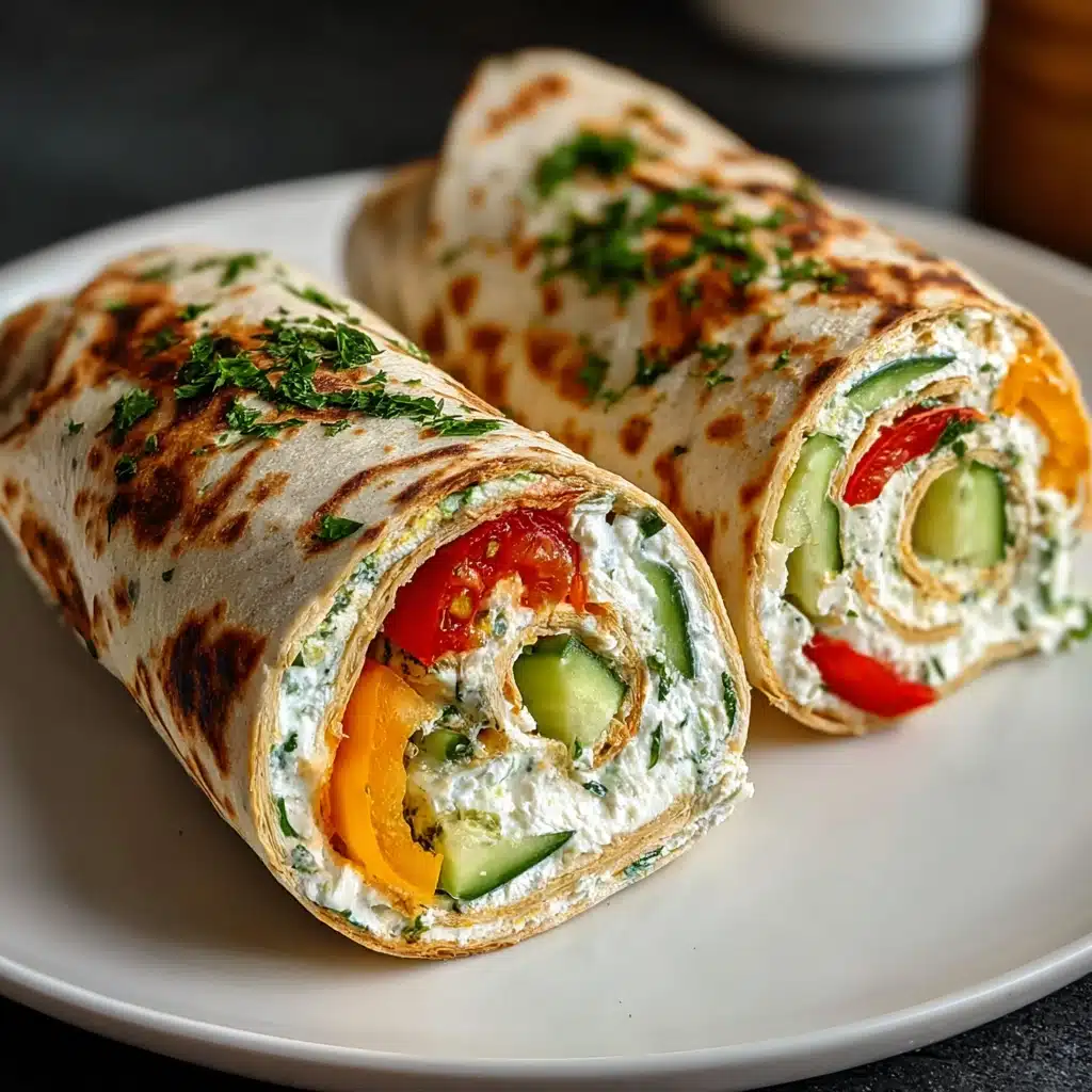 Cucumber Cottage Cheese Wraps Recipe - Recipe Image