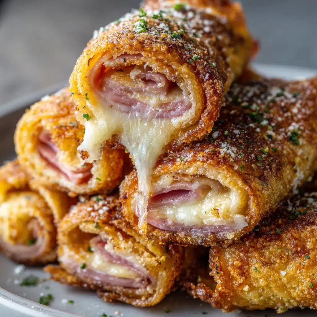 Baked Ham & Cheese Mozzarella Sticks Recipe