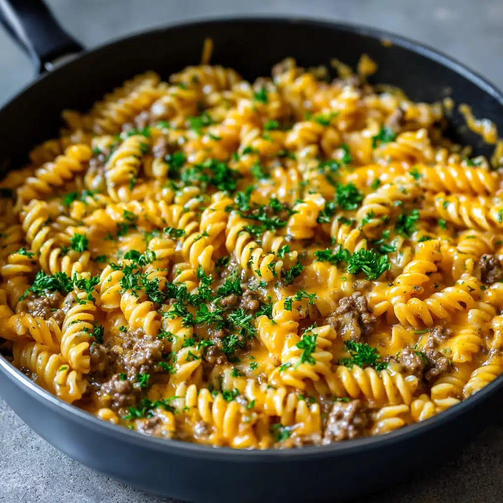 One-Pot Cheeseburger Pasta Recipe - Recipe Image
