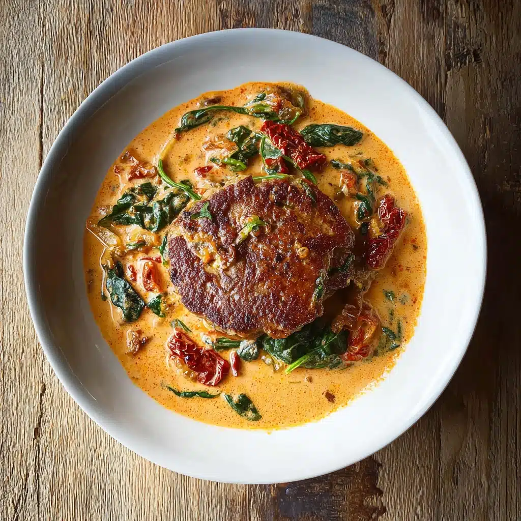 Tuscan Hamburger Steaks Recipe - Recipe Image