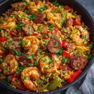 Cajun Shrimp Sausage Dirty Rice Recipe