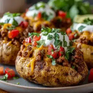 Cheesy Taco Potatoes Recipe