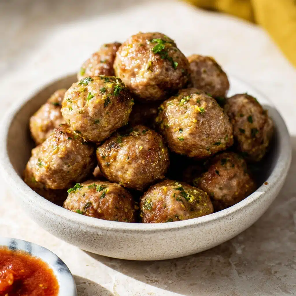 Creamy Spinach Turkey Meatballs Recipe - Recipe Image