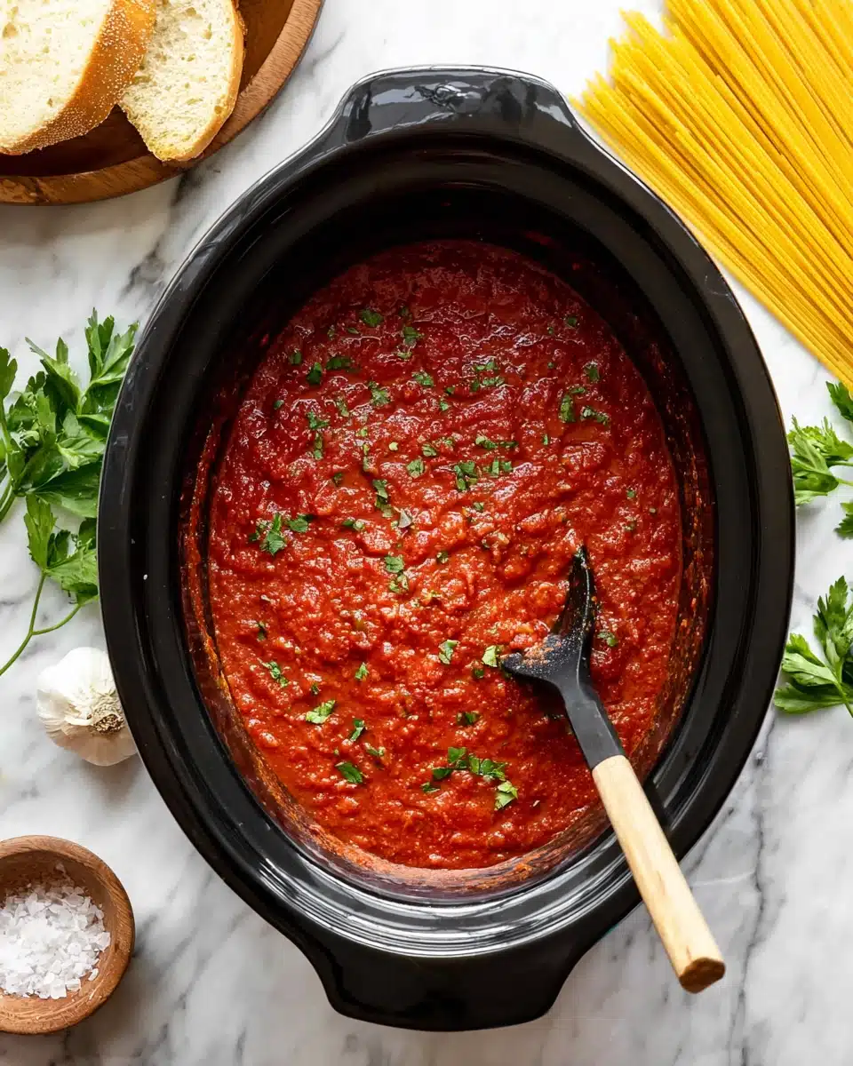 Slow Cooker Spaghetti Sauce Recipe