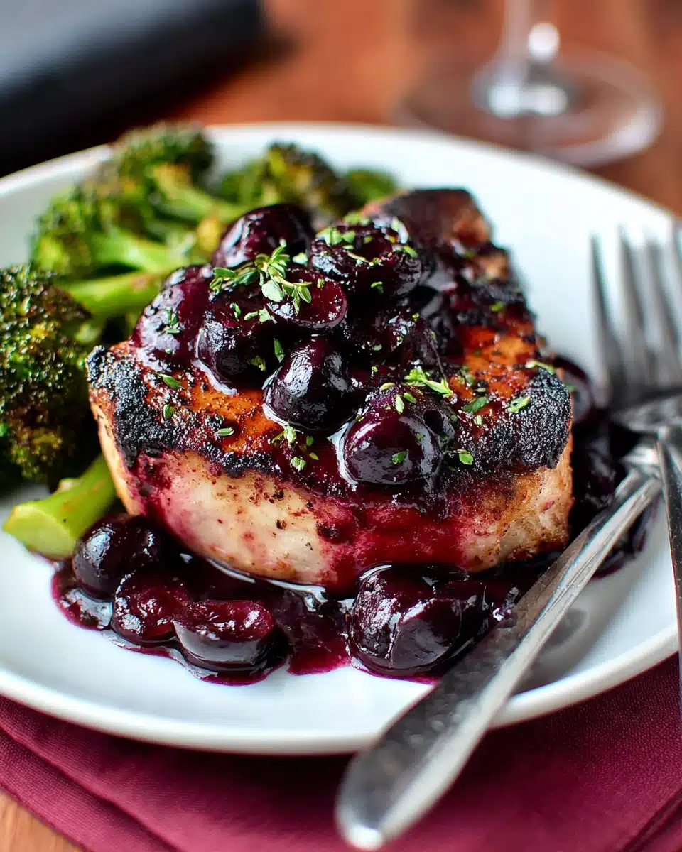 Chicken with Cherry Wine Pan Sauce Recipe