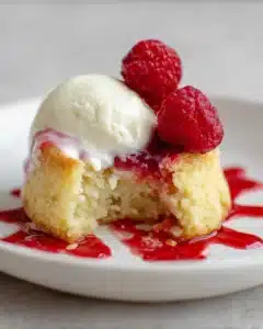 Butter Cakes with Raspberry Sauce Recipe
