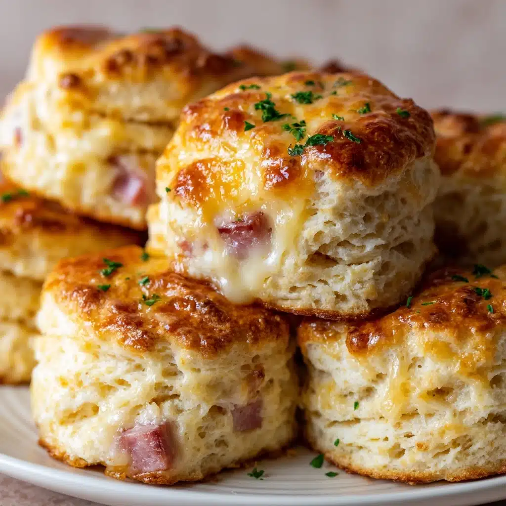 Ham & Cheese Butter Biscuits Recipe