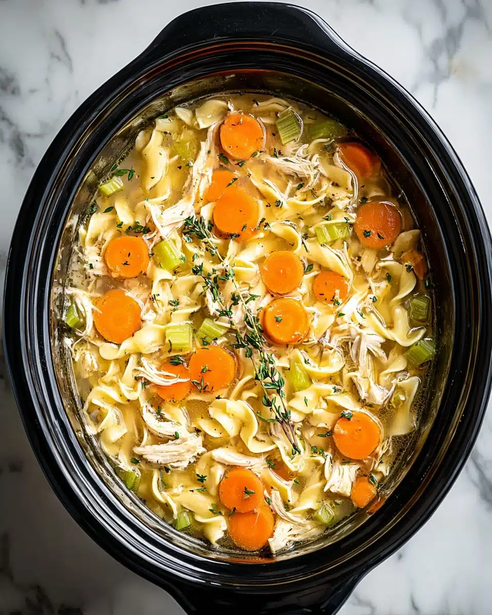 Crockpot Chicken Noodle Soup Recipe
