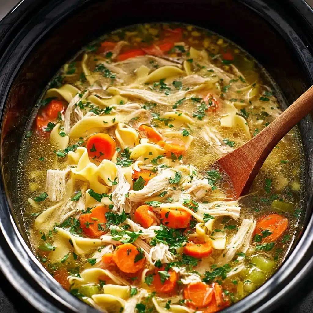 Crockpot Chicken Noodle Soup Recipe - Recipe Image