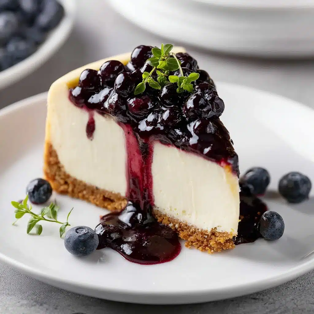 blueberry cheesecake recipe - Recipe Image