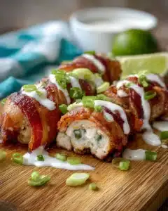 Bacon Wrapped Jalapeno Stuffed Chicken Recipe