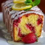 Strawberry Lemonade Pound Cake Recipe