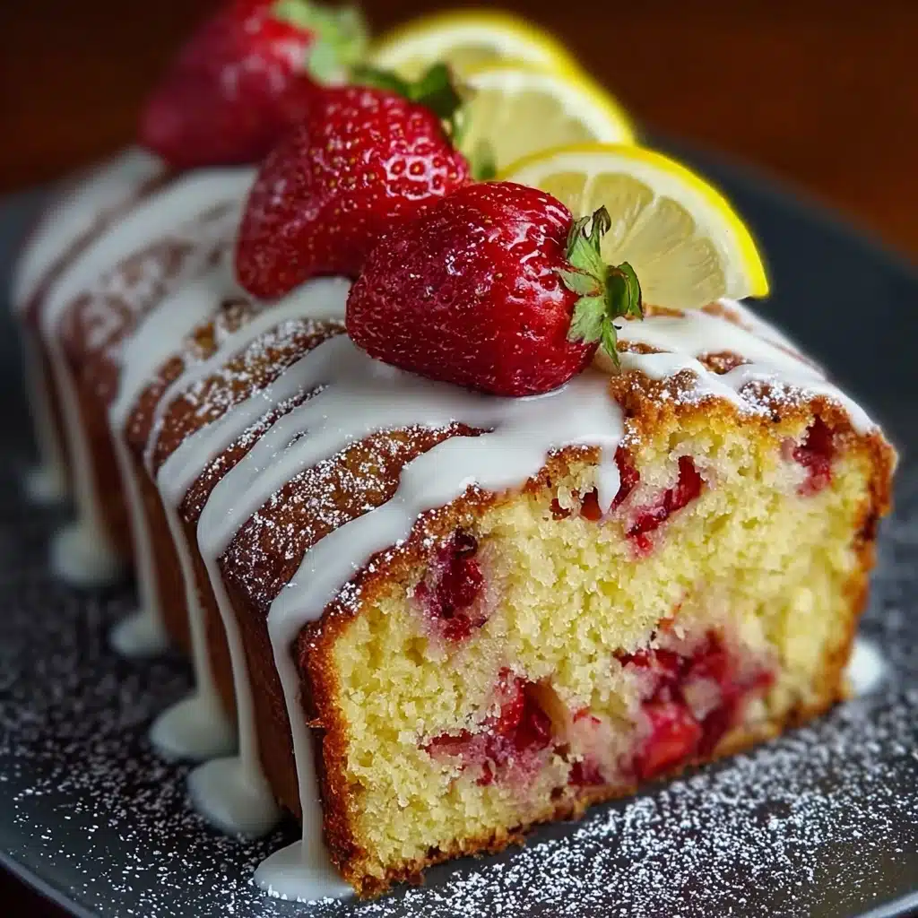 Strawberry Lemonade Pound Cake Recipe - Recipe Image