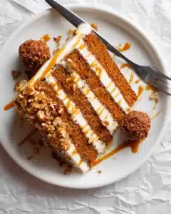 Carrot Cake with Candied Pecans Recipe