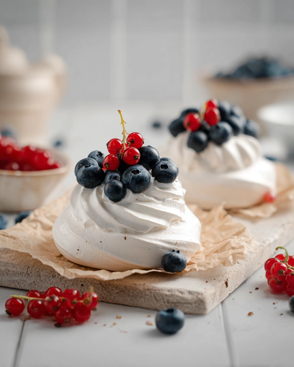 Keto Memorial Day Mini Pavlovas Recipe
