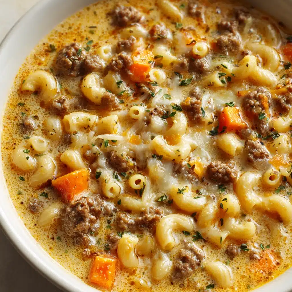 Cheeseburger Macaroni Soup Recipe - Recipe Image