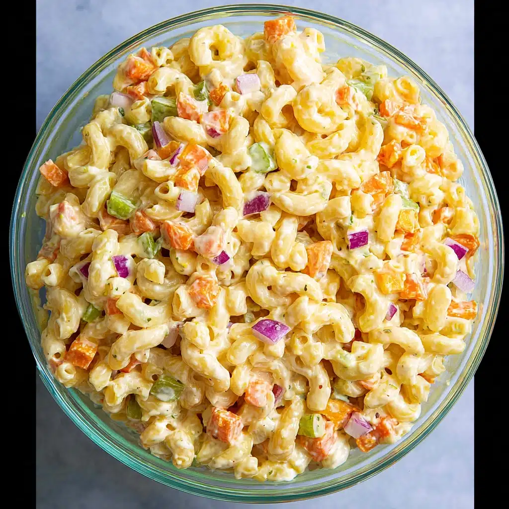 Perfect Creamy Macaroni Pasta Salad Recipe - Recipe Image