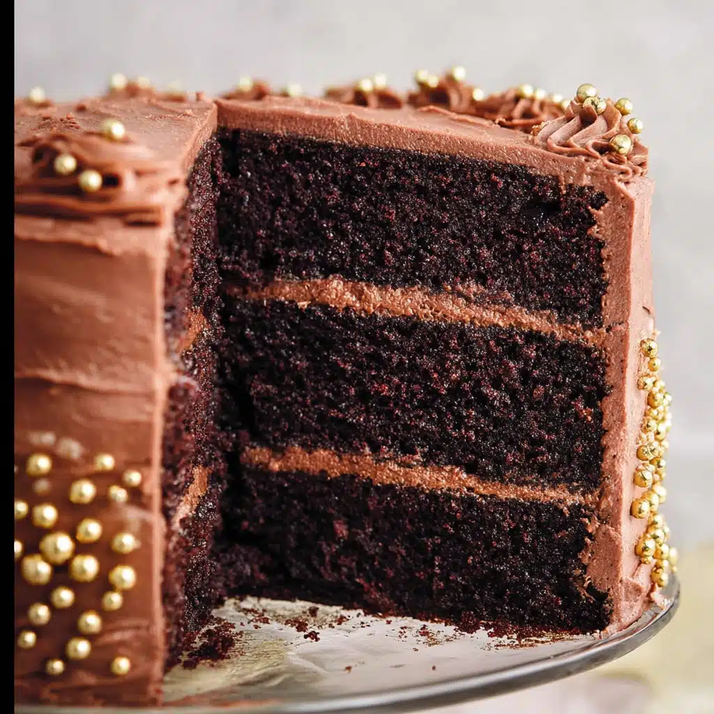 Easy Moist Chocolate Buttermilk Cake Recipe - Recipe Image