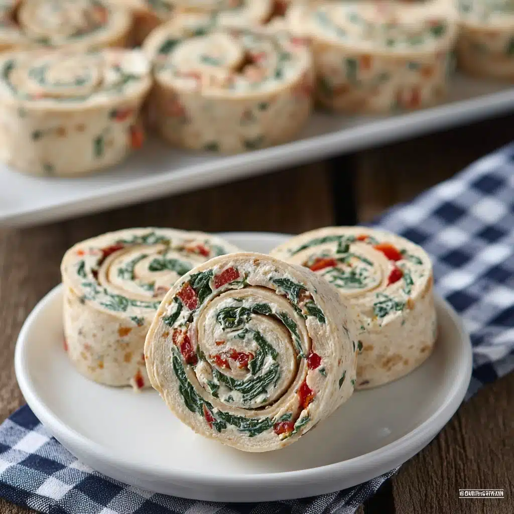 Sun Dried Tomato Basil Roll Ups Recipe - Recipe Image