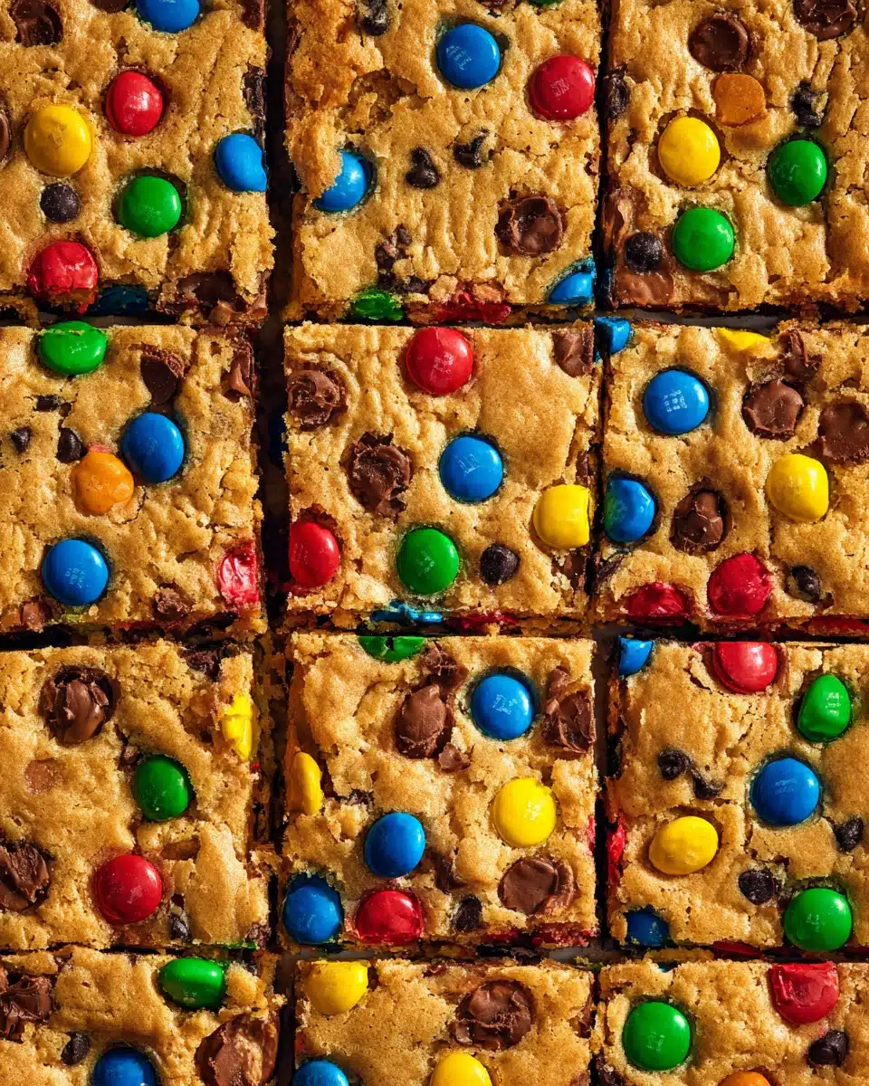 Classic M&M Cookie Bars Recipe
