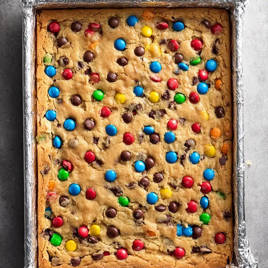 Classic M&M Cookie Bars Recipe - Recipe Image
