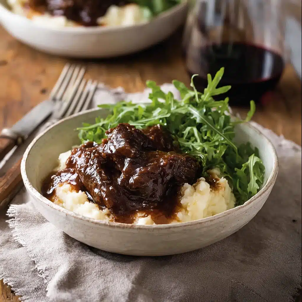 Slow Cooked Beef Cheeks in Red Wine Sauce Recipe - Recipe Image