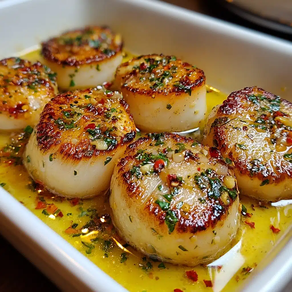 Irresistible Garlic Butter Baked Scallops Recipe - Recipe Image