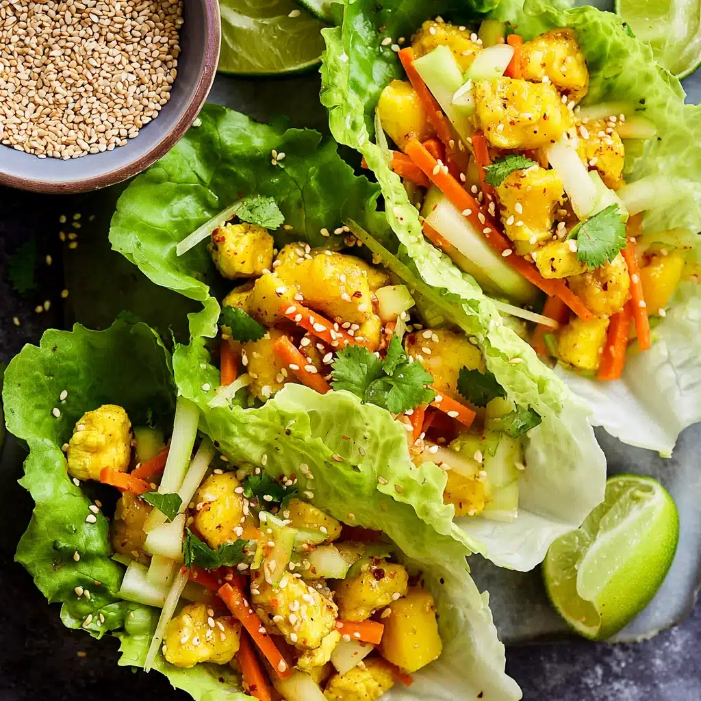 Mango Chicken Lettuce Wraps Recipe - Recipe Image