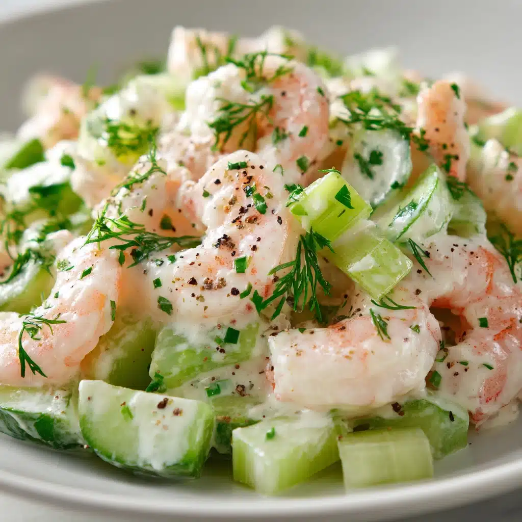 Creamy Cucumber Shrimp Salad Recipe - Recipe Image