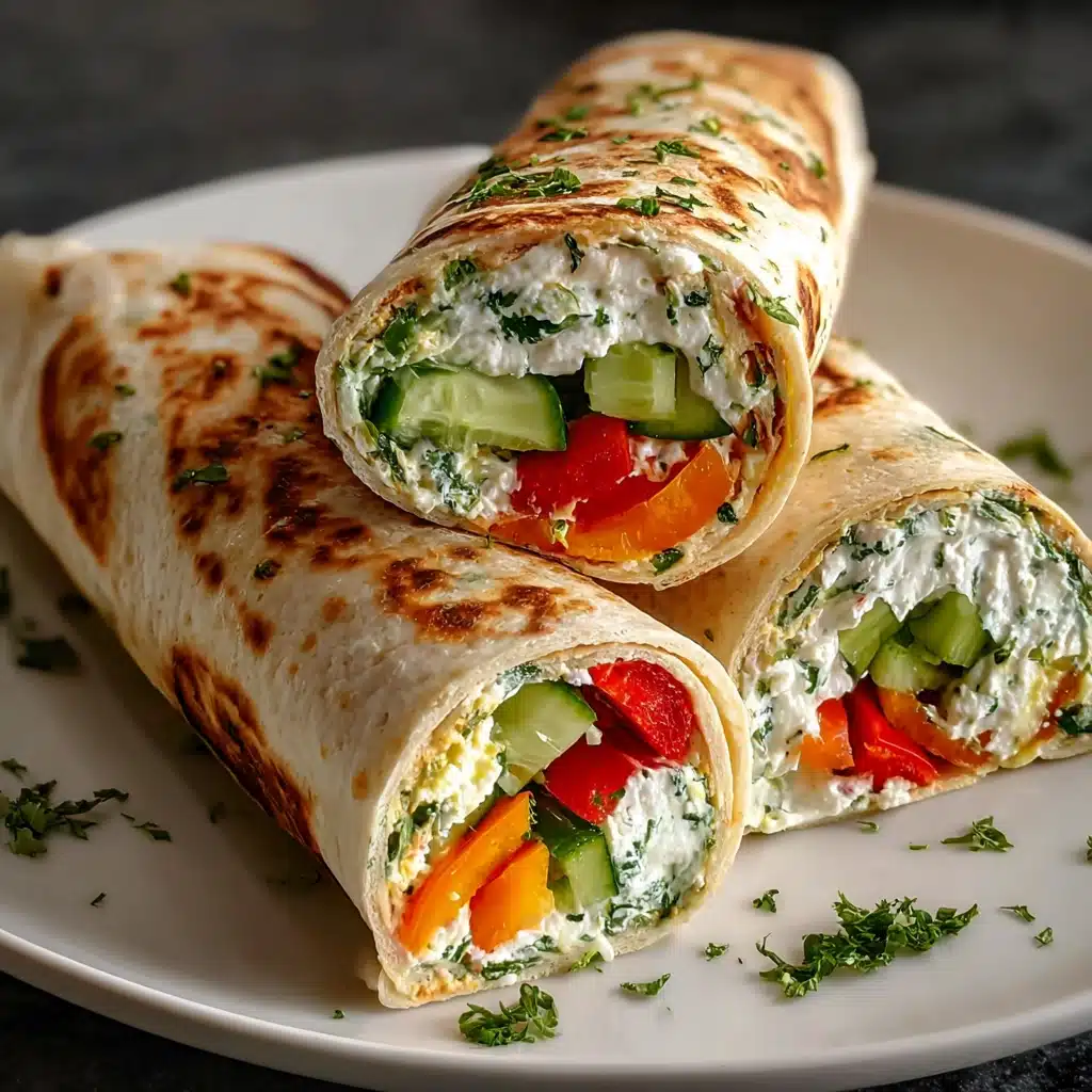 Cucumber Cottage Cheese Wraps Recipe - Recipe Image