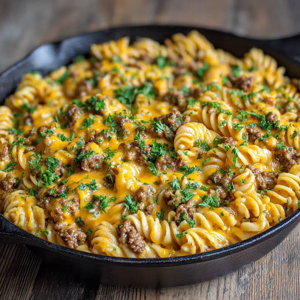 One-Pot Cheeseburger Pasta Recipe - Recipe Image