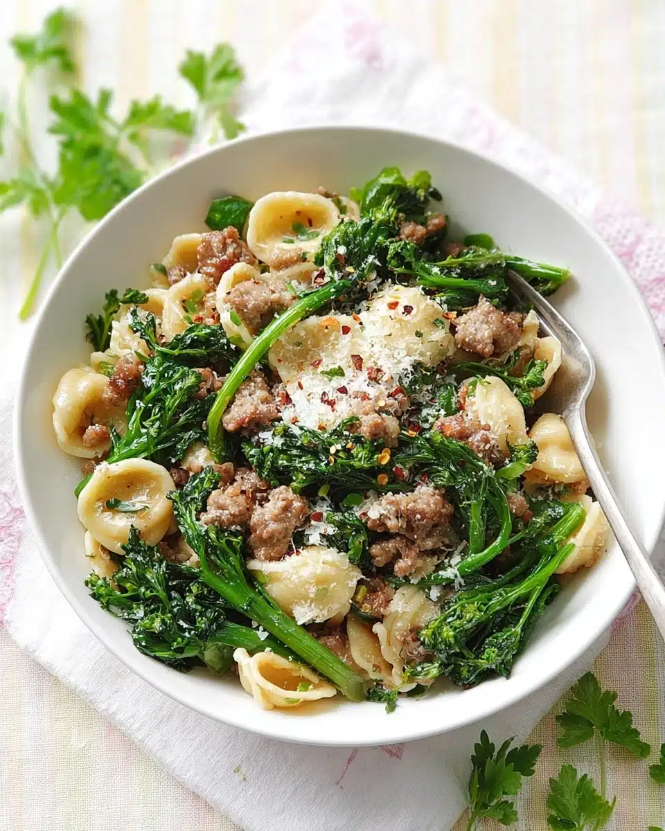 Orecchiette Pasta with Sausage and Broccoli Rabe Recipe