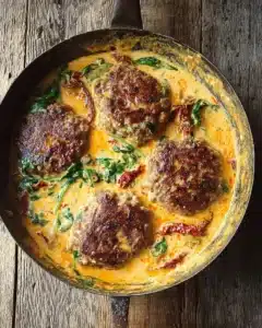 Tuscan Hamburger Steaks Recipe
