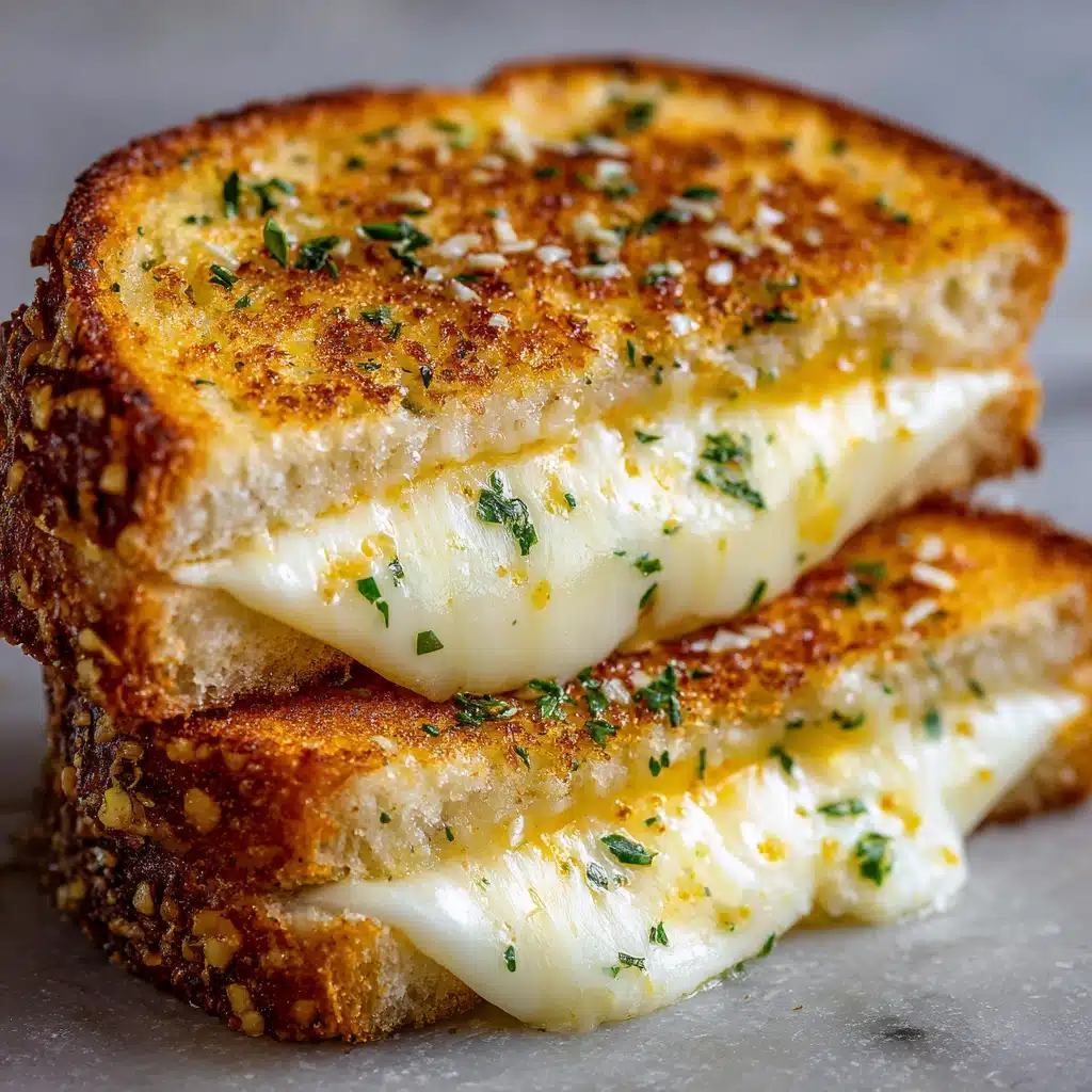 Garlic Bread Grilled Cheese Recipe - Recipe Image