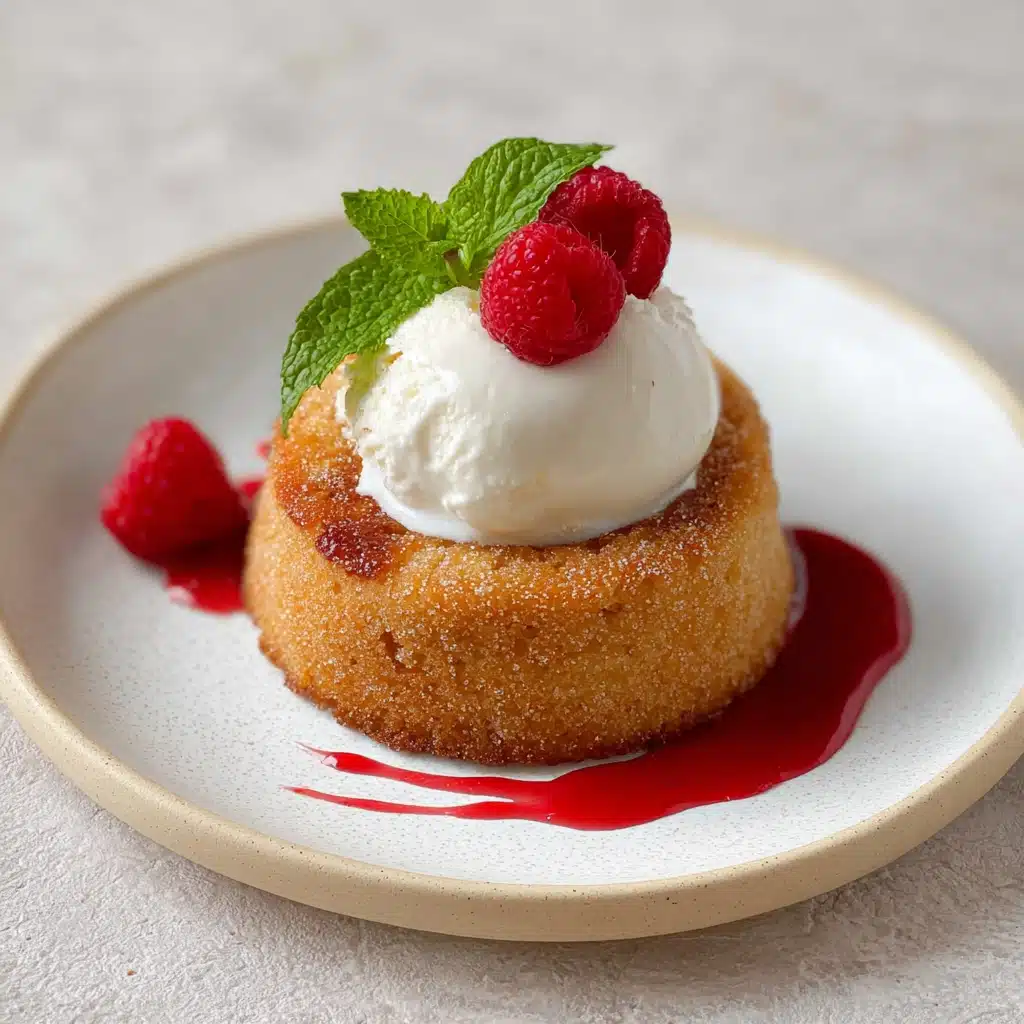 Butter Cakes with Raspberry Sauce Recipe 6 Butter Cakes with Raspberry Sauce Recipe - Recipe Image