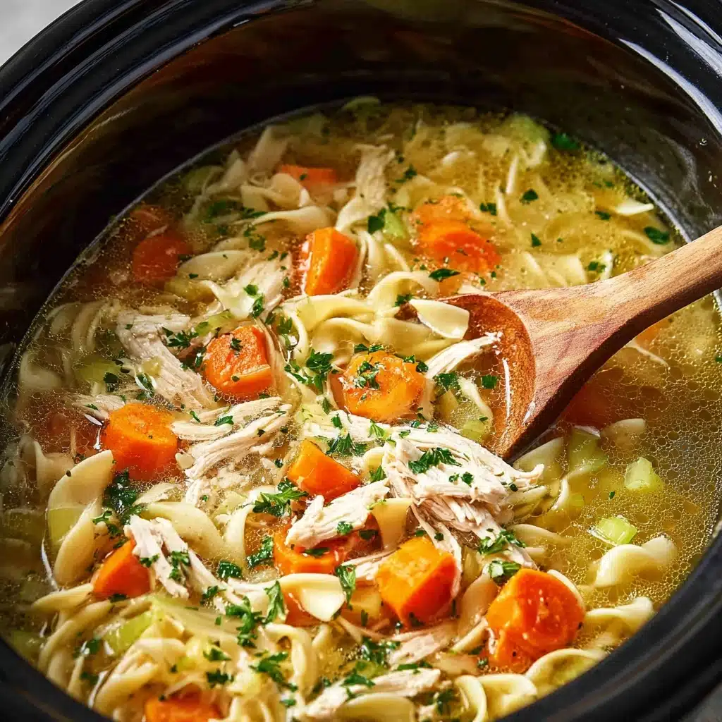 Crockpot Chicken Noodle Soup Recipe - Recipe Image
