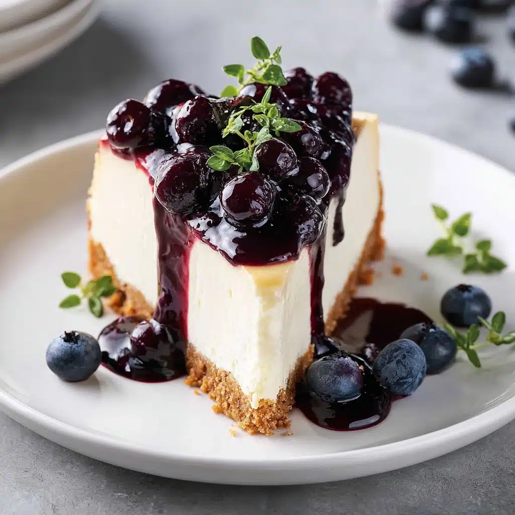 blueberry cheesecake recipe - Recipe Image