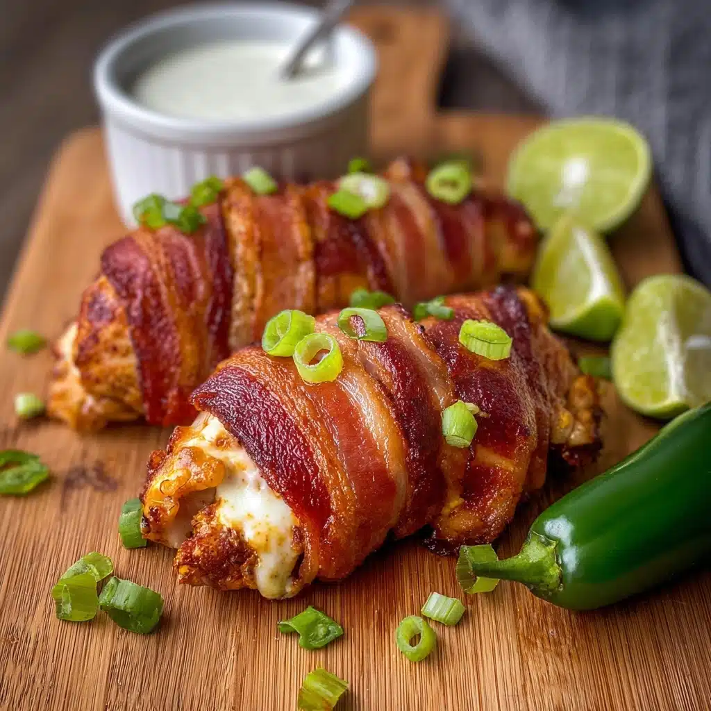 Bacon Wrapped Jalapeno Stuffed Chicken Recipe - Recipe Image