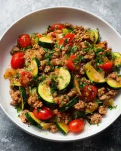Ground Turkey and Zucchini Skillet Recipe