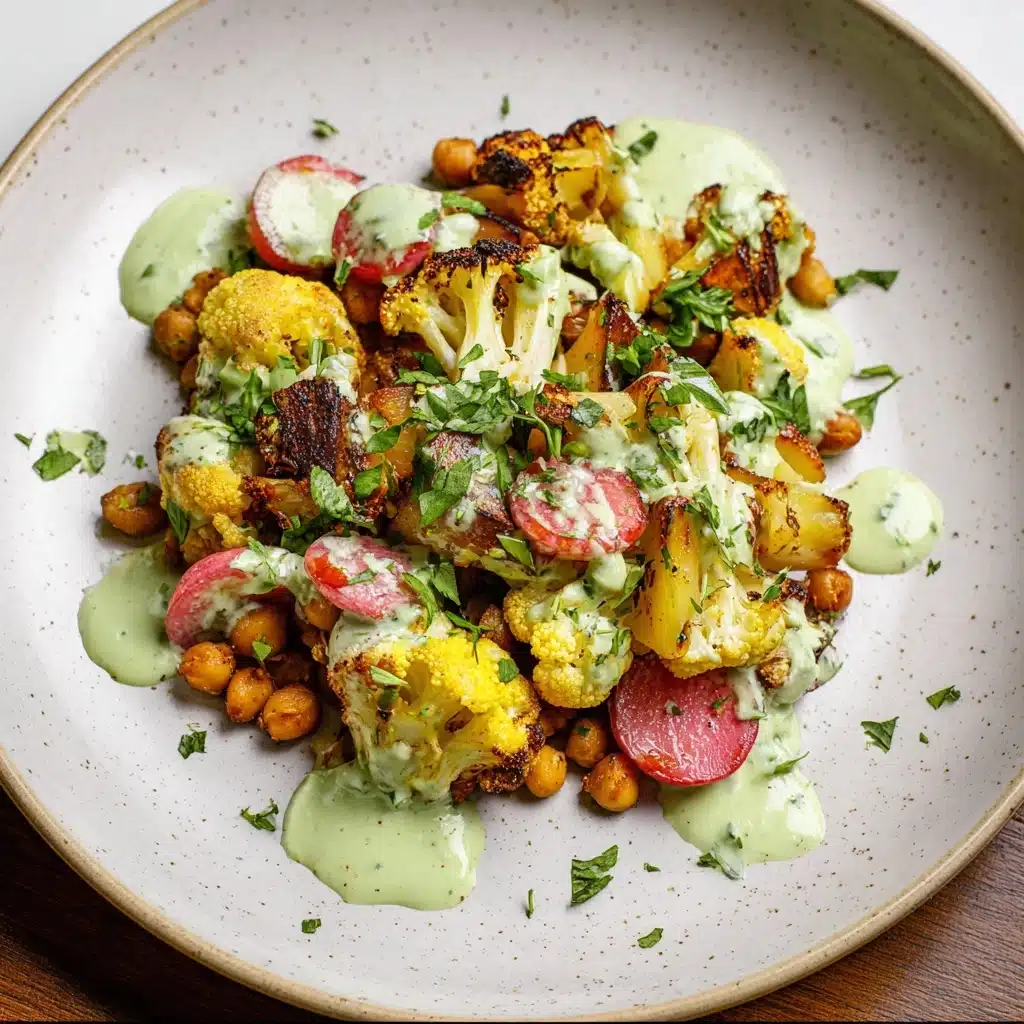 Roasted Cauliflower With Mint Yogurt Sauce Recipe - Recipe Image