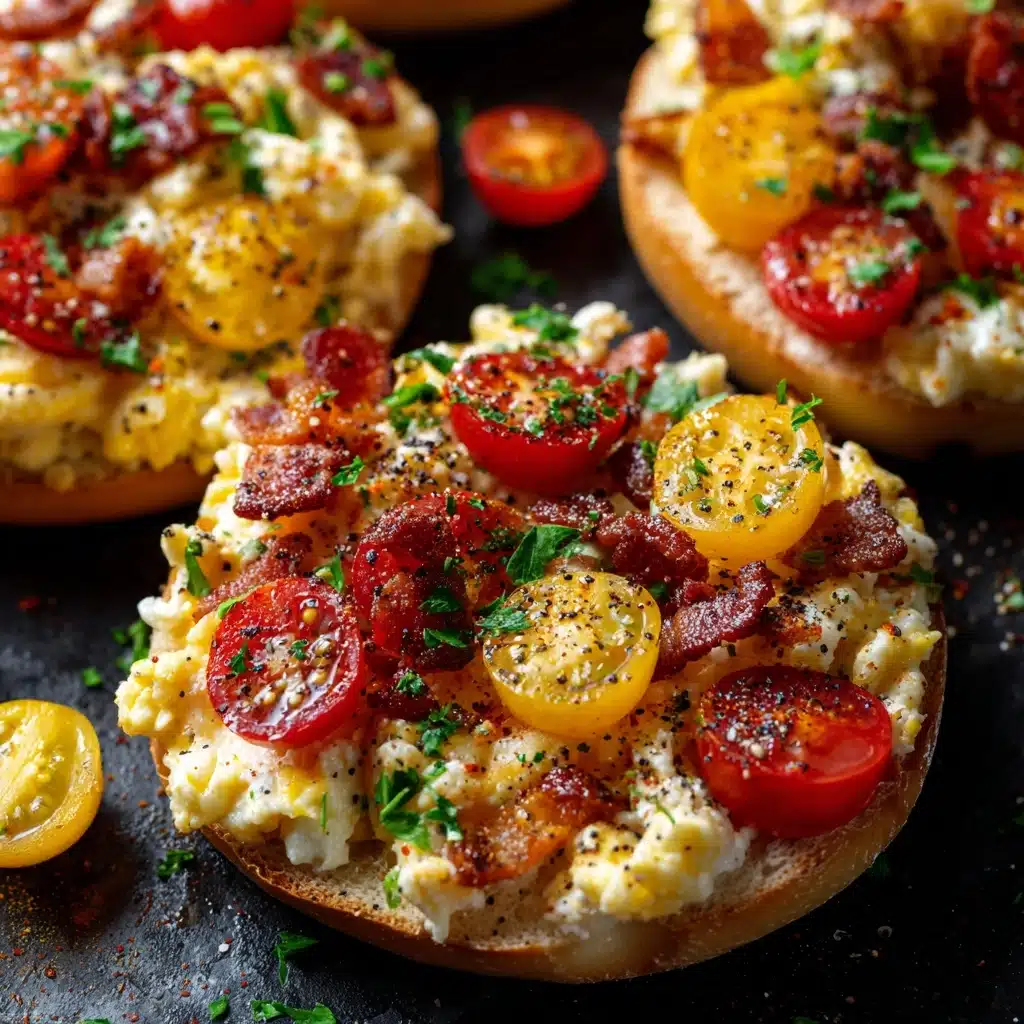 English Muffin Breakfast Pizzas Recipe - Recipe Image