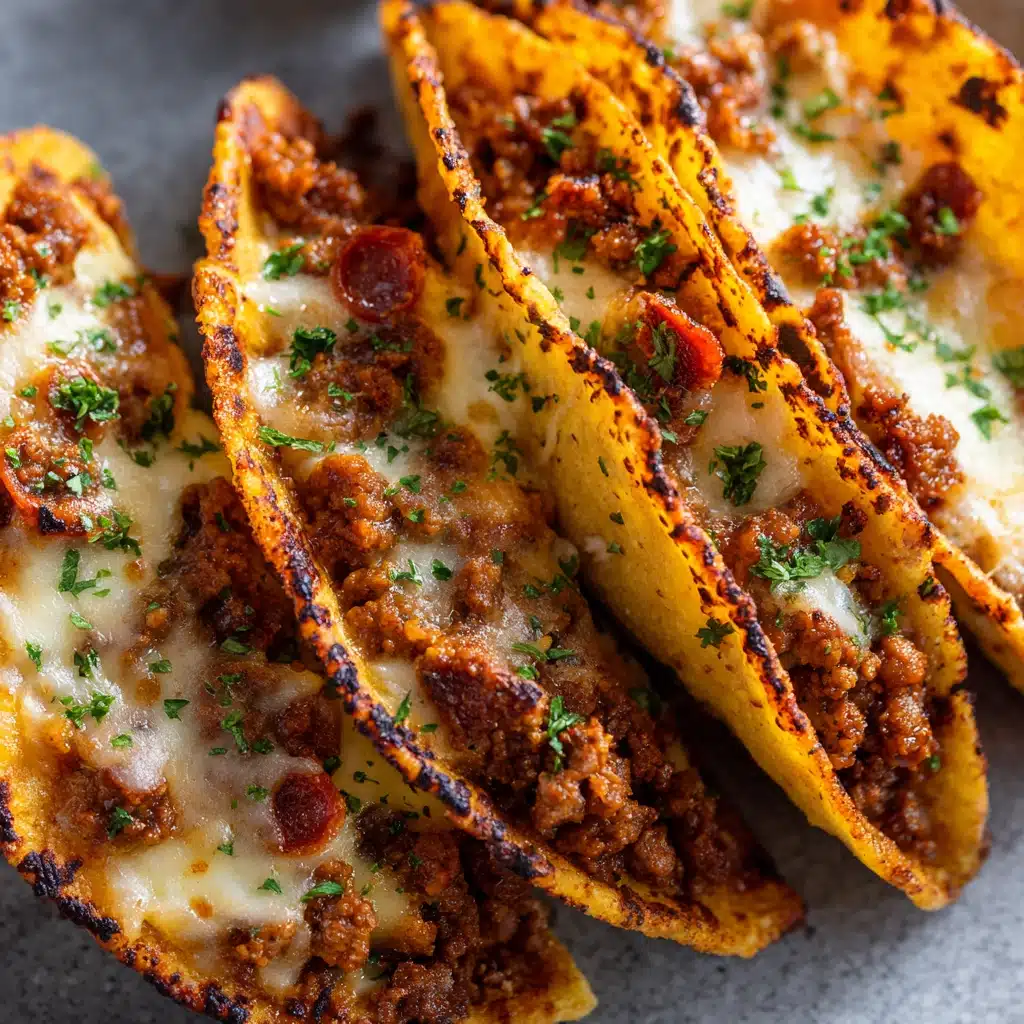 Meat Lovers Pizza Tacos Recipe - Recipe Image