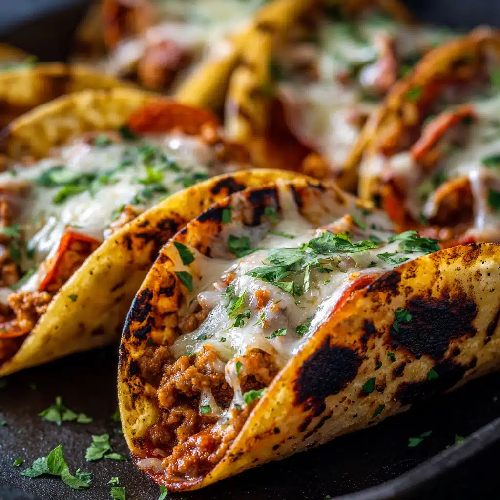 Meat Lovers Pizza Tacos Recipe - Recipe Image