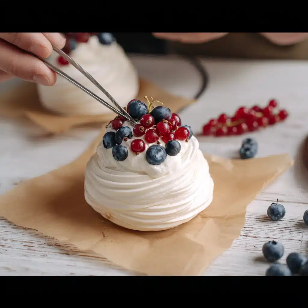 Keto Memorial Day Mini Pavlovas Recipe - Recipe Image