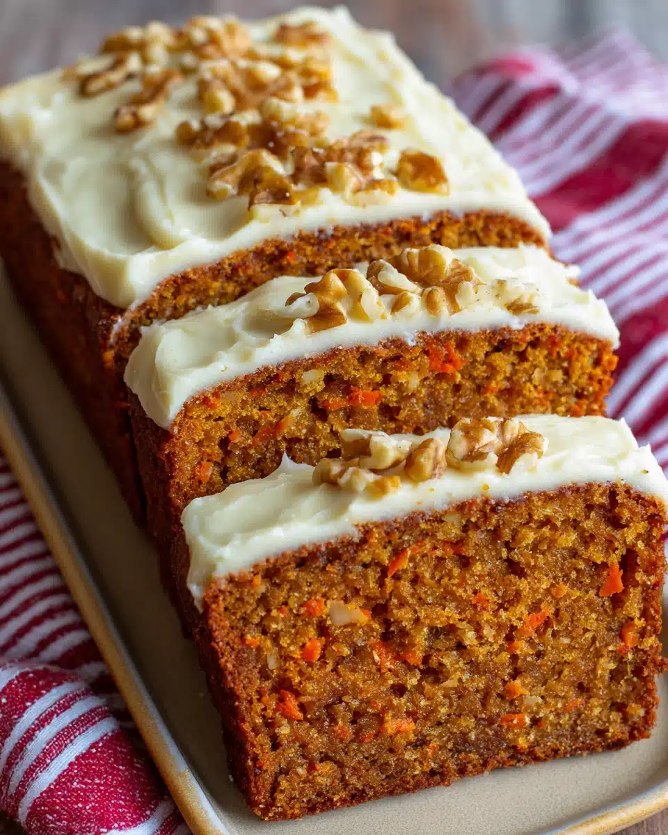 Easy Carrot Cake Loaf Recipe