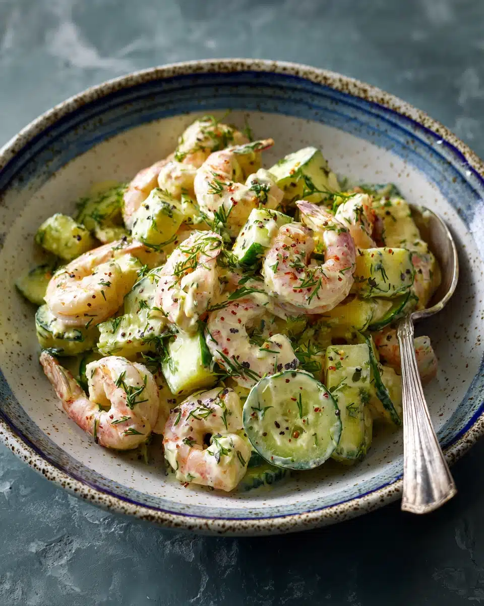 Creamy Cucumber Shrimp Salad Recipe