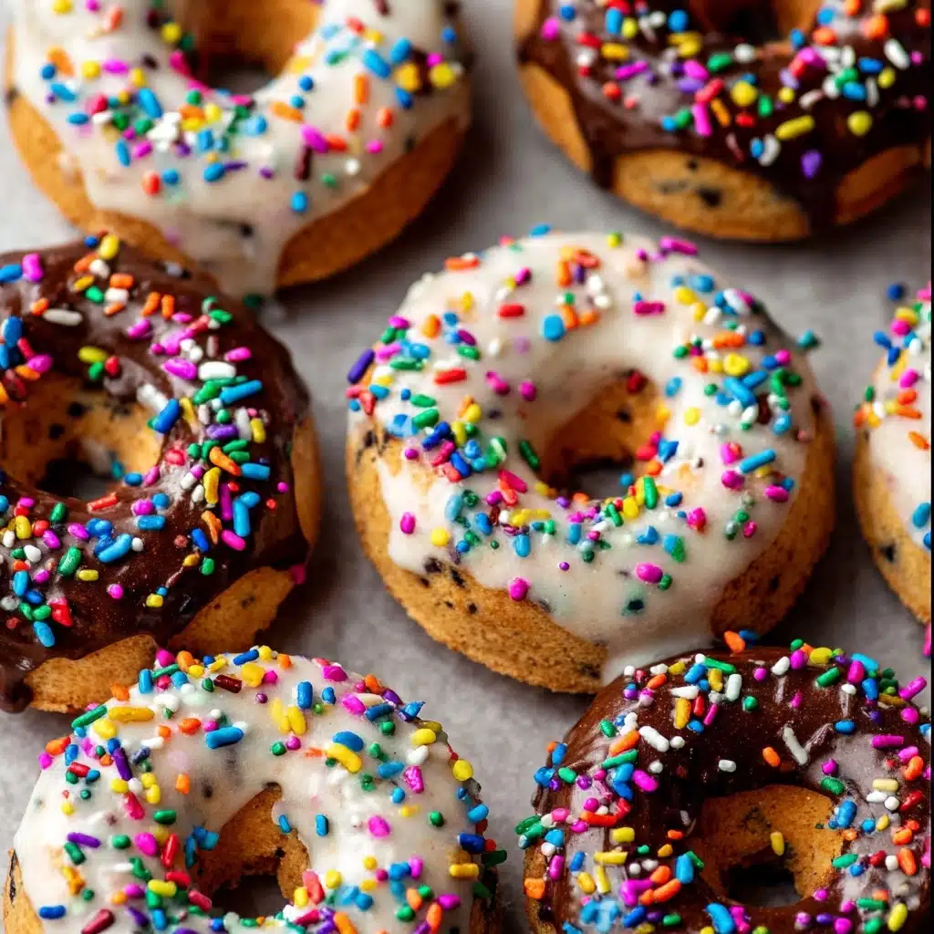 Low Fat Funfetti Cake Mix Donuts Recipe - Recipe Image
