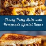 Cheesy Patty Melts with Special Sauce Recipe
