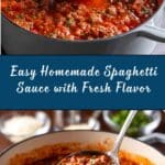 Homemade Spaghetti Sauce Recipe