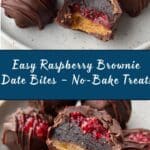 Raspberry Brownie Date Bites Recipe